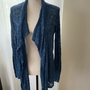 Blue lacy cardigan